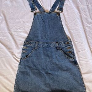 denim jean overall skirt